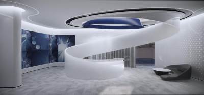 现代公司大堂 办公室前厅